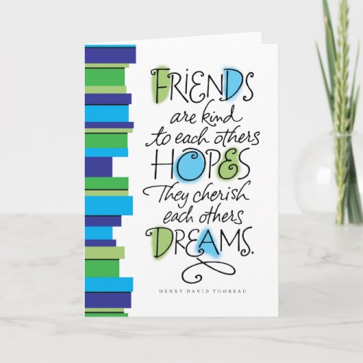 Vriendschap alledaagse Kaart (Voorkant)