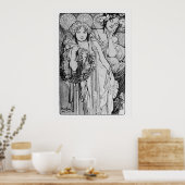Vriendschap ~ Alphones Mucha Poster (Keuken)