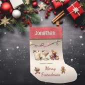 Vriendschap als kerst kleine kerstsok