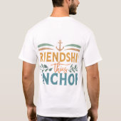 Vriendschap Anker. T-shirt (Achterkant)