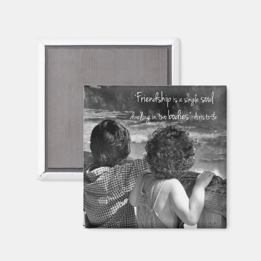 Vriendschap Aristoteles Quote Magnet (Voorkant / Achterkant)