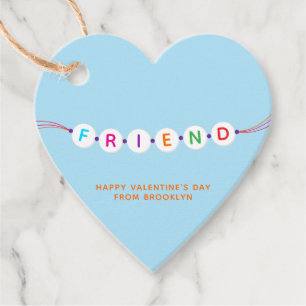Vriendschap armband blauw Valentijns's hart Bedankjes Labels