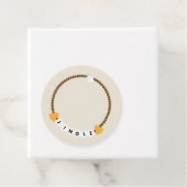 Vriendschap Armband Jingle Bells Kerstmis Bedankjes Labels (In situ)