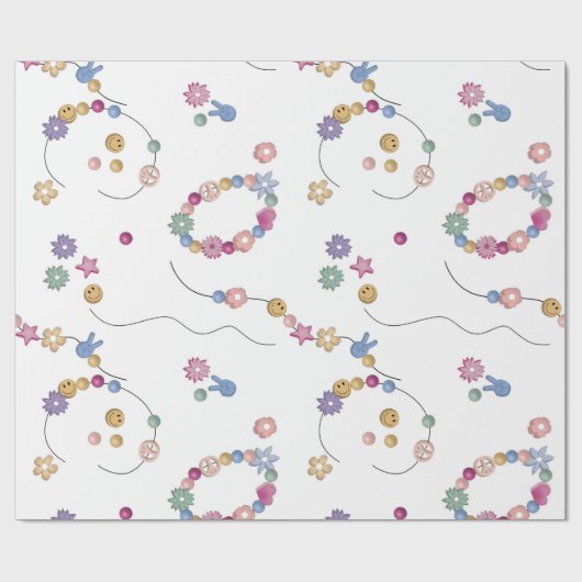 Vriendschap Armband Meisje Sieraden Patroon Cadeaupapier (Vlak)