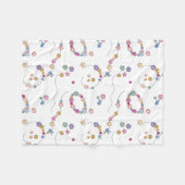 Vriendschap Armband Meisje Sieraden Patroon Fleece Deken (Voorkant (Horizontaal))