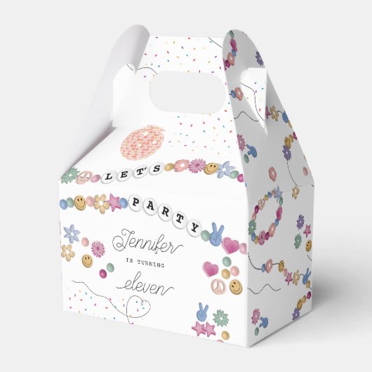 Vriendschap Armband Meisje Sieraden Verjaardagsfee Bedankdoosjes (Voorkant Zijde)