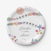 Vriendschap Armband Meisje Sieraden Verjaardagsfee Papieren Bordje (Voorkant)