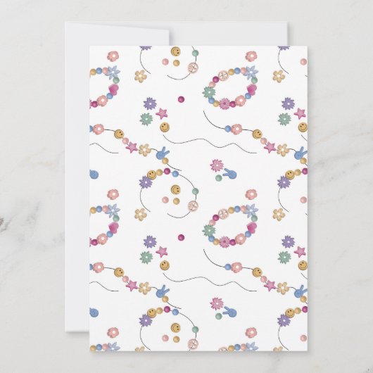 Vriendschap Armband Meisje Zwembad Zwemmen Verjaar Kaart (Achterkant)