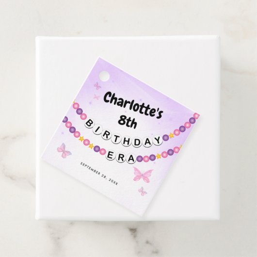 Vriendschap Armband Meisjes Verjaardag Era Party Bedankjes Labels (In situ)