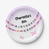 Vriendschap Armband Meisjes Verjaardag Era Party Papieren Bordje (Voorkant)