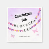 Vriendschap Armband Meisjes Verjaardag Era Party Servet (Voorkant)