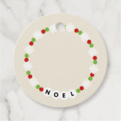 Vriendschap Armband Noel Kerstmis Bedankjes Labels (Voorkant)