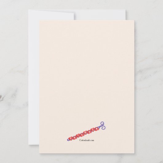 Vriendschap Armband Verjaardagsfeestuitnodigingen Kaart (Achterkant)