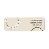 Vriendschap Armband Vrolijk en helder Kerstmis Etiket (Voorkant)