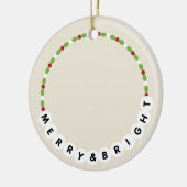 Vriendschap Armband Vrolijk en helder Kerstmis Keramisch Ornament (Links)