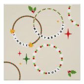Vriendschap Armbanden Kerstfeest Perfect Poster (Voorkant)