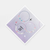 Vriendschap Armbanden Paarse Verjaardag Servet (Hoek)