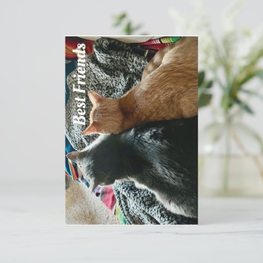 vriendschap bedankkaart (Staand voorkant)