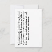 vriendschap bedankkaart (Achterkant)