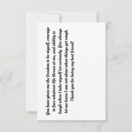 vriendschap bedankkaart