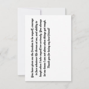 vriendschap bedankkaart