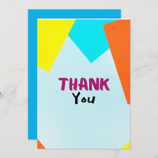 Vriendschap bedankt (Voorkant / Achterkant)