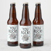 Vriendschap bedankt Je rock cool Beer Bottle Label Bier Etiket (Flessen)