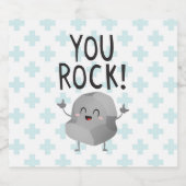 Vriendschap bedankt Je rock cool Beer Bottle Label Bier Etiket (Enkel label)