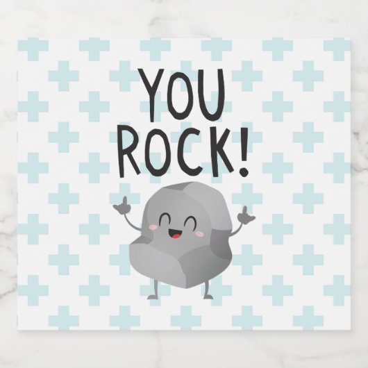 Vriendschap bedankt Je rock cool Beer Bottle Label Bier Etiket (Enkel label)