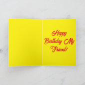 Vriendschap beste cadeau kind verjaardagskaart kaart (Binnen)