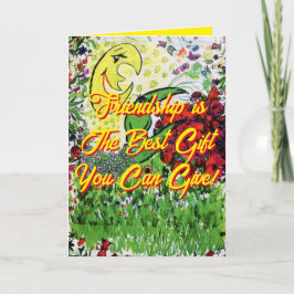 Vriendschap beste cadeau kind verjaardagskaart kaart