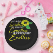 Vriendschap Beste-Vriend Schattige Zonnebloem Best Papieren Bordje (Feest)