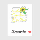 Vriendschap Beste-Vriend Schattige Zonnebloem Best Sticker (Vel)