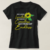 Vriendschap Beste-Vriend Schattige Zonnebloem Best T-shirt (Design voorkant)