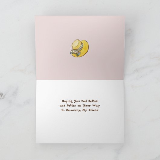 vriendschap beterschap/ spoedig herstel kaart (Binnen)