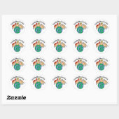 Vriendschap Beweegt de wereld T-shirts en geschenk Ronde Sticker (Vel)