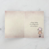 Vriendschap Birthday Rose Bouquet Kaart (Binnen)