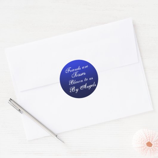 Vriendschap Blauwe Stickers (Envelop)