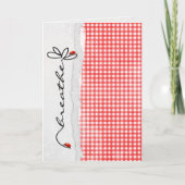 Vriendschap Bloem met Lady Bugs Kaart (Voorkant)