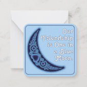 Vriendschap Blue Moon Kind's School Valentijnsdag Notitiekaartje (Voorkant)