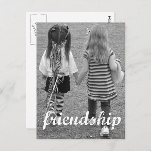 vriendschap briefkaart (Voorkant / Achterkant)