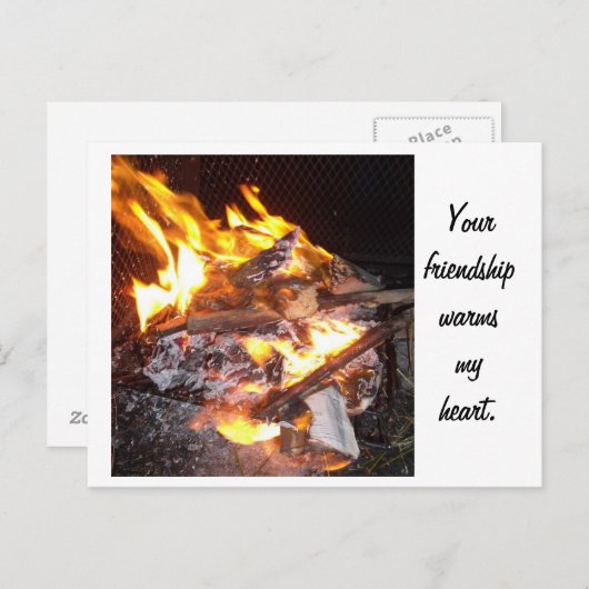 vriendschap briefkaart (Voorkant / Achterkant)