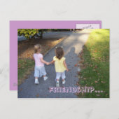 vriendschap briefkaart (Voorkant / Achterkant)