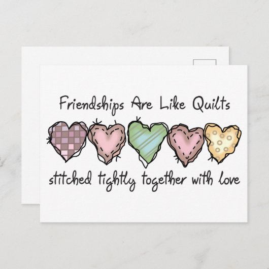 vriendschap briefkaart (Voorkant / Achterkant)