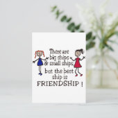 vriendschap briefkaart (Staand voorkant)