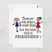 vriendschap briefkaart (Voorkant / Achterkant)