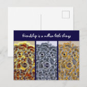 Vriendschap Briefkaart Honden Moderne Abstracte Ku (Voorkant / Achterkant)