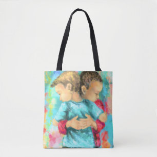 Vriendschap Canvas tas Kinder Knuffelen