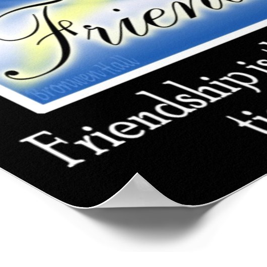 Vriendschap - Chinees symbool Poster (Hoek)