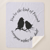 Vriendschap Citaat Soort vriendschap Iedereen wens Sherpa Deken (Voorkant)